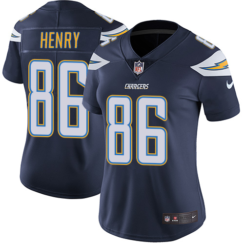Nike Chargers #86 Hunter Henry Navy Blue Team Color Women's Stitched NFL Vapor Untouchable Limited Jersey