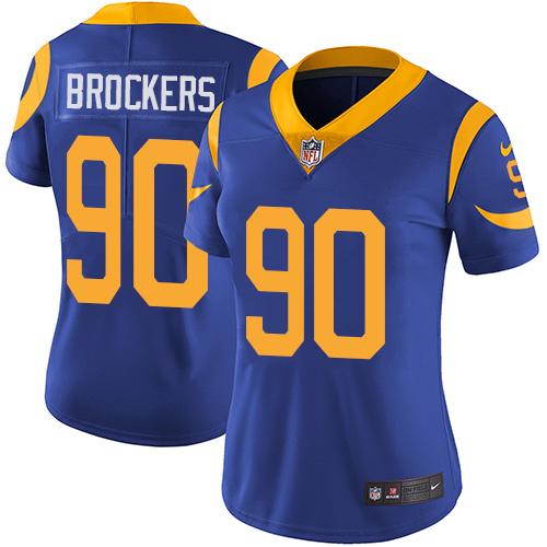Nike Rams #90 Michael Brockers Royal Blue Alternate Women's Stitched NFL Vapor Untouchable Limited Jersey