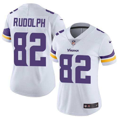 Nike Vikings #82 Kyle Rudolph White Women's Stitched NFL Vapor Untouchable Limited Jersey