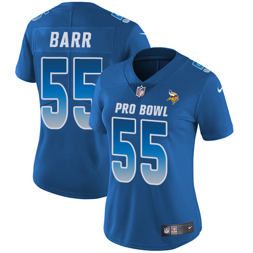 Nike Vikings #55 Anthony Barr Royal Women's Stitched NFL Limited NFC 2018 Pro Bowl Jersey