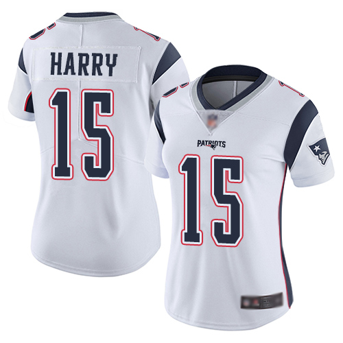 Nike Patriots #15 N'Keal Harry White Women's Stitched NFL Vapor Untouchable Limited Jersey