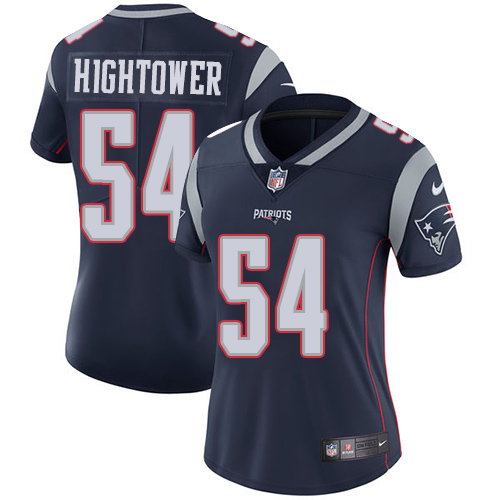 Nike Patriots #54 Dont'a Hightower Navy Blue Team Color Women's Stitched NFL Vapor Untouchable Limited Jersey
