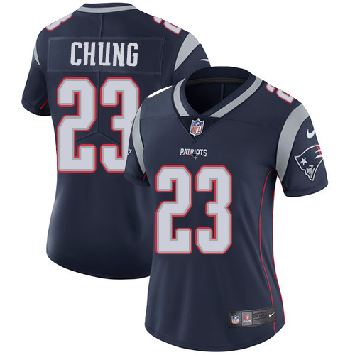 Nike Patriots #23 Patrick Chung Navy Blue Team Color Women's Stitched NFL Vapor Untouchable Limited Jersey