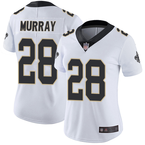 Nike Saints #28 Latavius Murray White Women's Stitched NFL Vapor Untouchable Limited Jersey