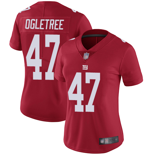 Nike Giants #47 Alec Ogletree Red Alternate Women's Stitched NFL Vapor Untouchable Limited Jersey