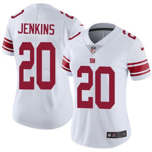Nike Giants #20 Janoris Jenkins White Women's Stitched NFL Vapor Untouchable Limited Jersey