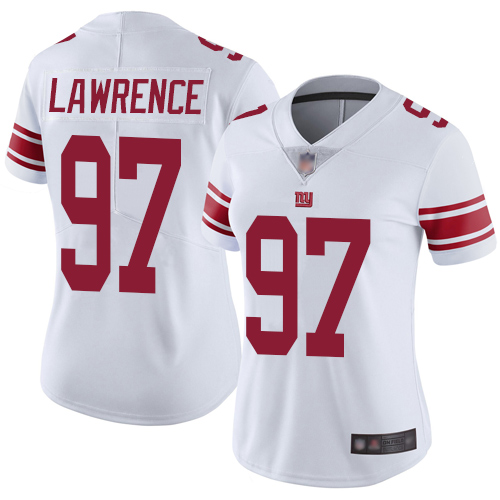 Nike Giants #97 Dexter Lawrence White Women's Stitched NFL Vapor Untouchable Limited Jersey