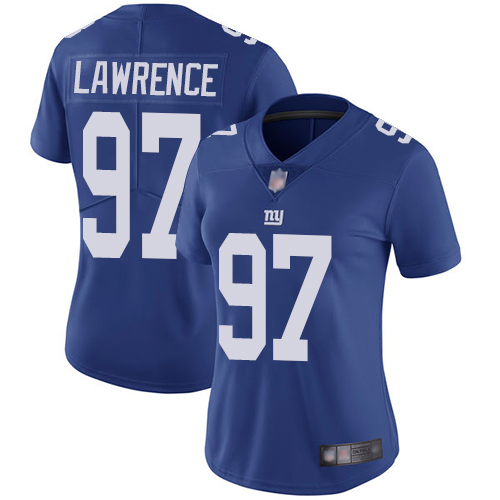 Nike Giants #97 Dexter Lawrence Royal Blue Team Color Women's Stitched NFL Vapor Untouchable Limited Jersey