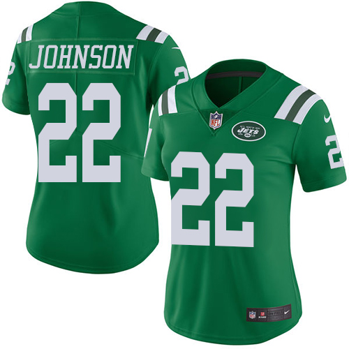 Nike Jets #22 Trumaine Johnson Green Women's Stitched NFL Limited Rush Jersey