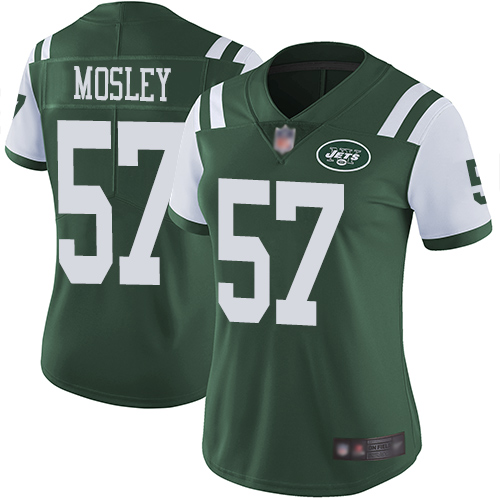 Nike Jets #57 C.J. Mosley Green Team Color Women's Stitched NFL Vapor Untouchable Limited Jersey