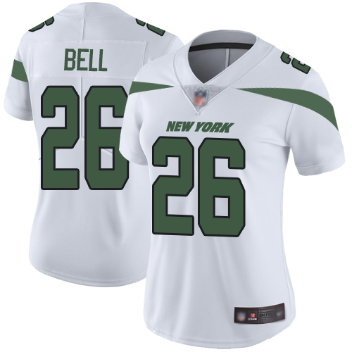 Nike Jets #26 Le'Veon Bell White Women's Stitched NFL Vapor Untouchable Limited Jersey