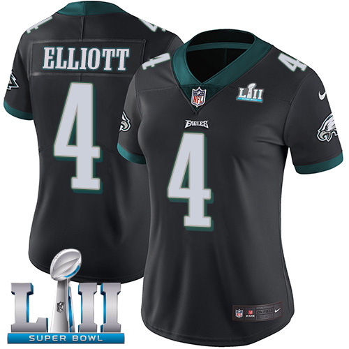 Nike Eagles #4 Jake Elliott Black Alternate Super Bowl LII Women's Stitched NFL Vapor Untouchable Limited Jersey