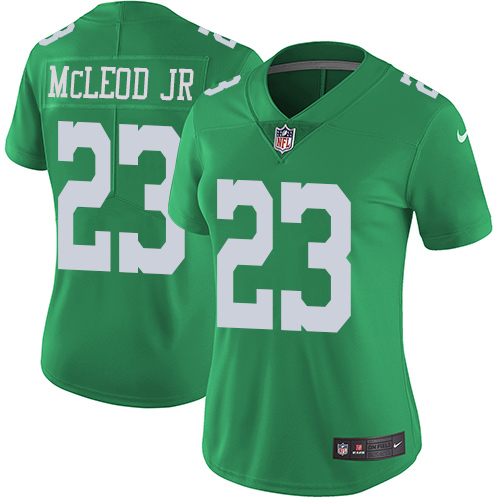 Nike Eagles #23 Rodney McLeod Jr Green Women's Stitched NFL Limited Rush Jersey