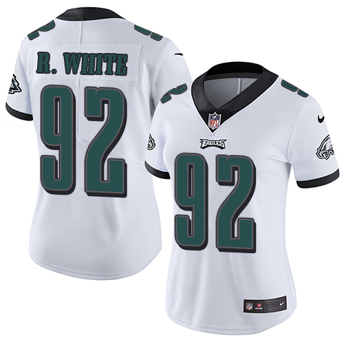 Nike Eagles #92 Reggie White White Women's Stitched NFL Vapor Untouchable Limited Jersey