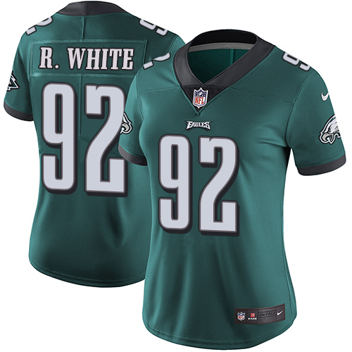 Nike Eagles #92 Reggie White Midnight Green Team Color Women's Stitched NFL Vapor Untouchable Limited Jersey