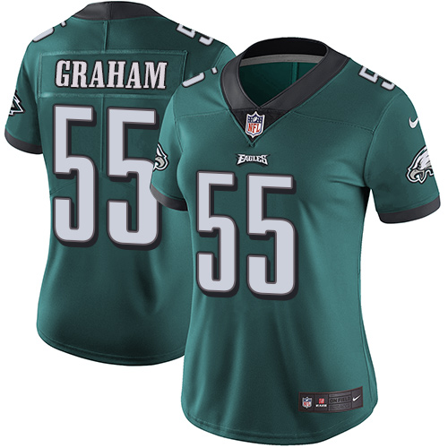 Nike Eagles #55 Brandon Graham Midnight Green Team Color Women's Stitched NFL Vapor Untouchable Limited Jersey