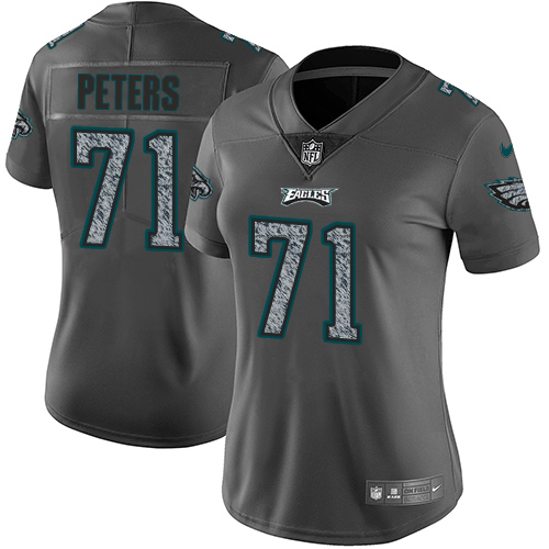 Nike Eagles #71 Jason Peters Gray Static Women's Stitched NFL Vapor Untouchable Limited Jersey