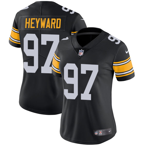 Nike Steelers #97 Cameron Heyward Black Alternate Women's Stitched NFL Vapor Untouchable Limited Jersey