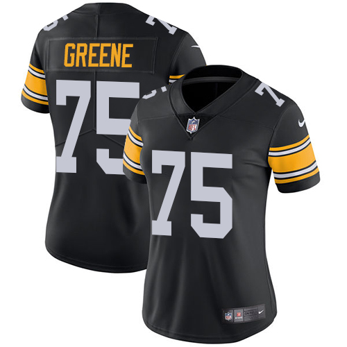 Nike Steelers #75 Joe Greene Black Alternate Women's Stitched NFL Vapor Untouchable Limited Jersey