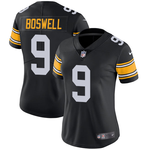 Nike Steelers #9 Chris Boswell Black Alternate Women's Stitched NFL Vapor Untouchable Limited Jersey