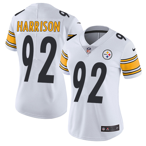 Nike Steelers #92 James Harrison White Women's Stitched NFL Vapor Untouchable Limited Jersey