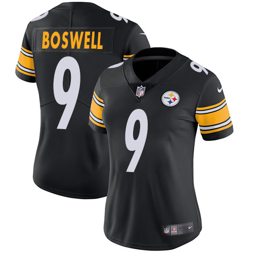 Nike Steelers #9 Chris Boswell Black Team Color Women's Stitched NFL Vapor Untouchable Limited Jersey