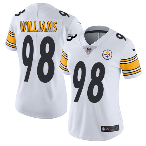 Nike Steelers #98 Vince Williams White Women's Stitched NFL Vapor Untouchable Limited Jersey