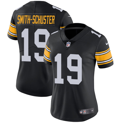 Nike Steelers #19 JuJu Smith-Schuster Black Alternate Women's Stitched NFL Vapor Untouchable Limited Jersey