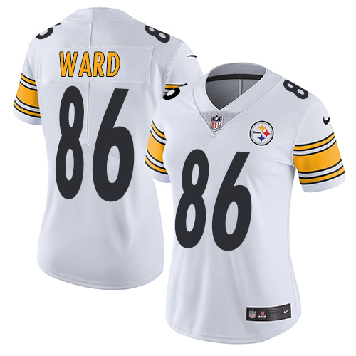 Nike Steelers #86 Hines Ward White Women's Stitched NFL Vapor Untouchable Limited Jersey