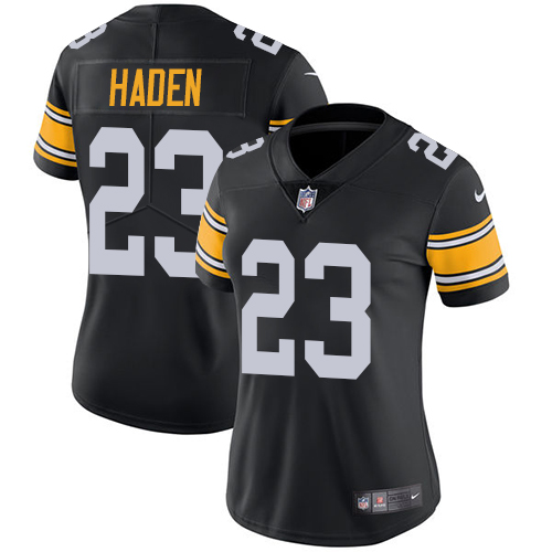 Nike Steelers #23 Joe Haden Black Alternate Women's Stitched NFL Vapor Untouchable Limited Jersey