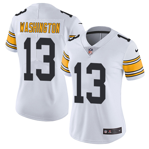 Nike Steelers #13 James Washington White Women's Stitched NFL Vapor Untouchable Limited Jersey