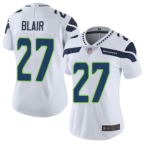 Nike Seahawks #27 Marquise Blair White Women's Stitched NFL Vapor Untouchable Limited Jersey