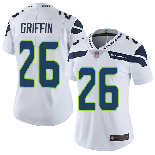 Nike Seahawks #26 Shaquem Griffin White Women's Stitched NFL Vapor Untouchable Limited Jersey