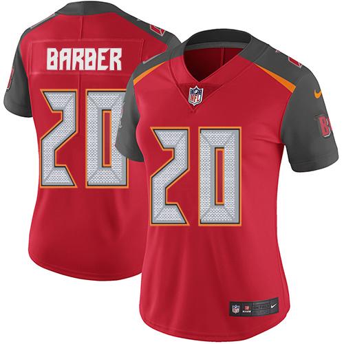 Nike Buccaneers #20 Ronde Barber Red Team Color Women's Stitched NFL Vapor Untouchable Limited Jersey