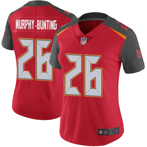 Nike Buccaneers #26 Sean Murphy-Bunting Red Team Color Women's Stitched NFL Vapor Untouchable Limited Jersey