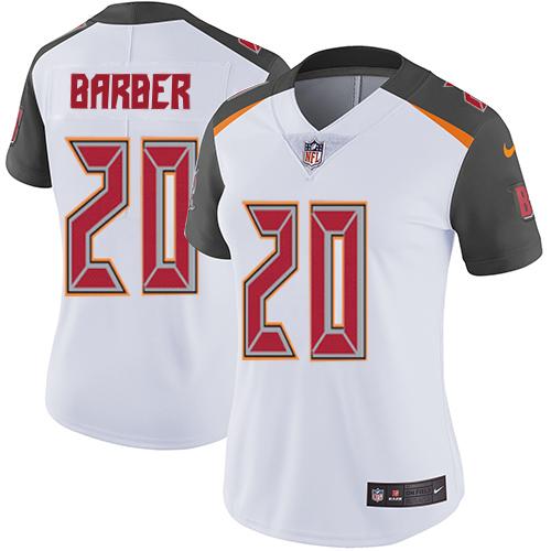 Nike Buccaneers #20 Ronde Barber White Women's Stitched NFL Vapor Untouchable Limited Jersey