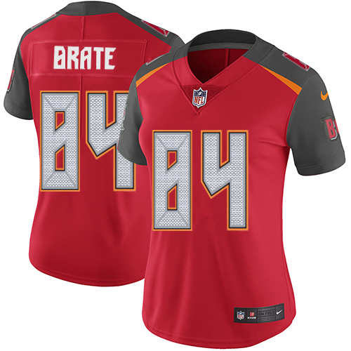 Nike Buccaneers #84 Cameron Brate Red Team Color Women's Stitched NFL Vapor Untouchable Limited Jersey