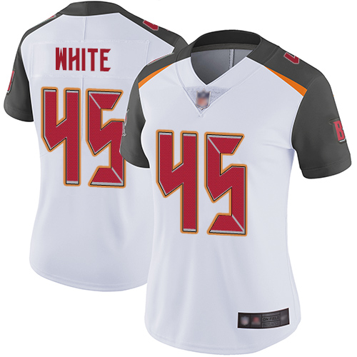 Nike Buccaneers #45 Devin White White Women's Stitched NFL Vapor Untouchable Limited Jersey