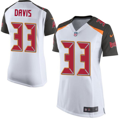 Nike Buccaneers #33 Carlton Davis III White Women's Stitched NFL New Elite Jersey