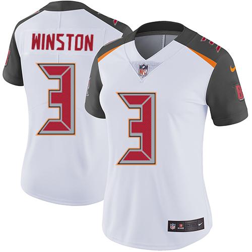 Nike Buccaneers #3 Jameis Winston White Women's Stitched NFL Vapor Untouchable Limited Jersey