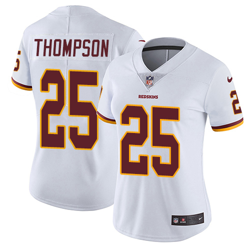 Nike Redskins #25 Chris Thompson White Women's Stitched NFL Vapor Untouchable Limited Jersey