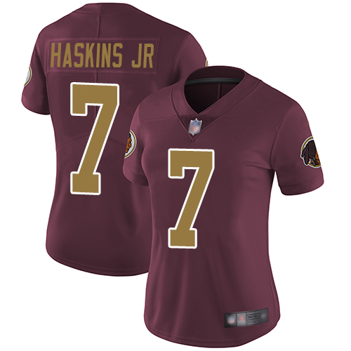Nike Redskins #7 Dwayne Haskins Jr Burgundy Red Alternate Women's Stitched NFL Vapor Untouchable Limited Jersey