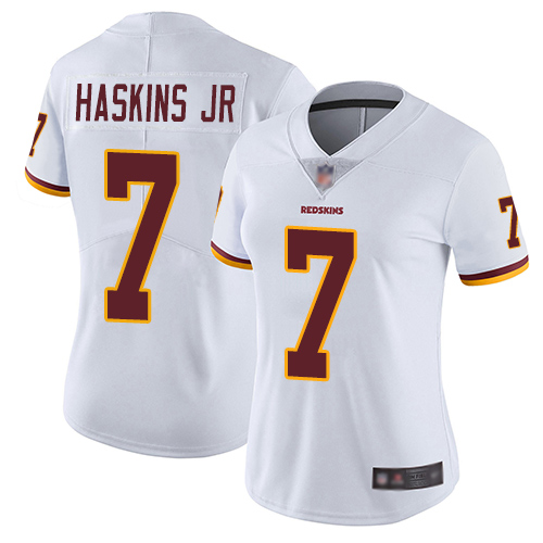 Nike Redskins #7 Dwayne Haskins Jr White Women's Stitched NFL Vapor Untouchable Limited Jersey