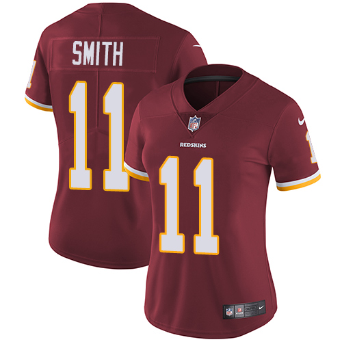 Nike Redskins #11 Alex Smith Burgundy Red Team Color Women's Stitched NFL Vapor Untouchable Limited Jersey