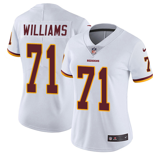 Nike Redskins #71 Trent Williams White Women's Stitched NFL Vapor Untouchable Limited Jersey