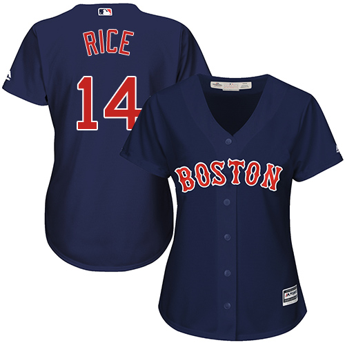 Red Sox #14 Jim Rice Navy Blue Alternate Women's Stitched MLB Jersey