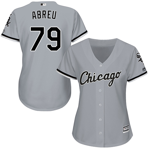 White Sox #79 Jose Abreu Grey Road Women's Stitched MLB Jersey