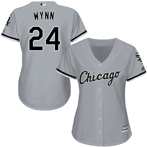 White Sox #24 Early Wynn Grey Road Women's Stitched MLB Jersey
