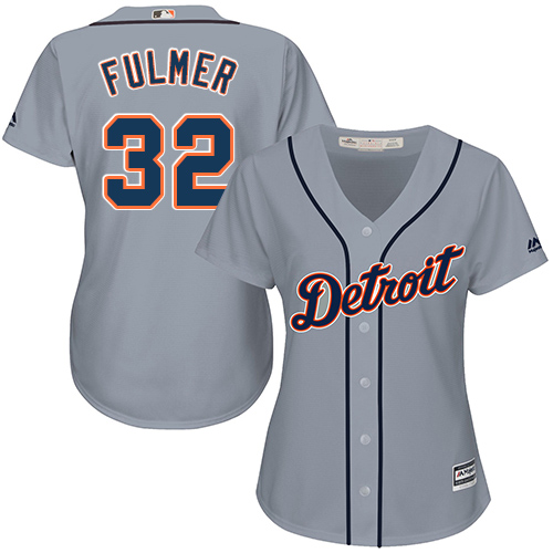 Tigers #32 Michael Fulmer Grey Road Women's Stitched MLB Jersey