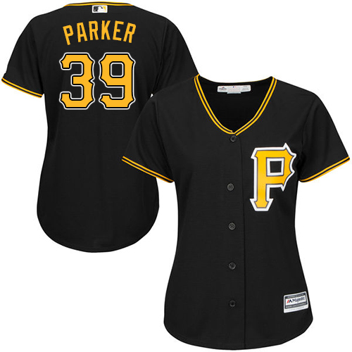Pirates #39 Dave Parker Black Alternate Women's Stitched MLB Jersey